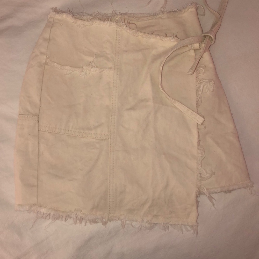 Urban outfitters BDG beige canvas mini wrap skirt